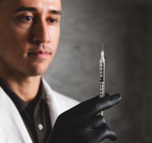 A provider prepares collagen induction therapy in New York City.